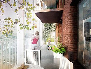 C.F. Møllers vertikale landsby reiser seg - C.F. Møller. Photo: C.F. Møller