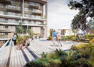 C.F. Møllers vertikale landsby reiser seg - C.F. Møller. Photo: C.F. Møller