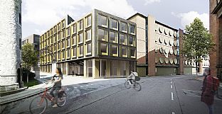 CARLSBERG BYENS EGEN RÅDHUSPLASS ER UNDERVEIS - C.F. Møller. Photo: C.F. Møller