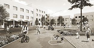 COMMENCEMENT OF CONSTRUCTION OF TIUNDA SCHOOL - C.F. Møller. Photo: C.F. Møller