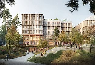 Campus Santé Franceline Ribard - New Healthcare Campus Integrates Climate-friendliness, Education and Wellbeing - C.F. Møller. Photo: Places Studio