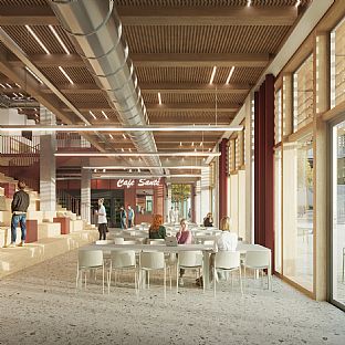Campus Santé Franceline Ribard - New Healthcare Campus Integrates Climate-friendliness, Education and Wellbeing - C.F. Møller. Photo: Places Studio