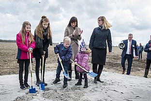 Construction of the new OUH has commenced - C.F. Møller. Photo: Maria Tuxen Hedegaard (Region Syddanmark)