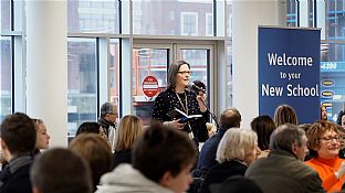Copenhagen International School flytter ind i sin nye bygning - C.F. Møller. Photo: Claus Andersen/Bodhi Visuals 