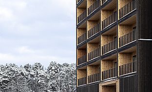 De første beboerne flytter inn i Sveriges største trehus - C.F. Møller. Photo: Nikolaj Jakobsen 