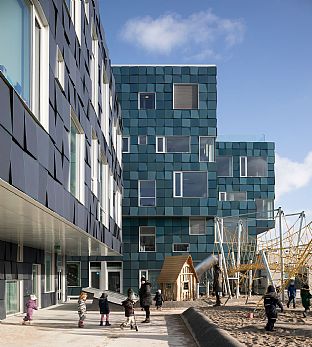 Double sustainability win for Copenhagen International School - C.F. Møller. Photo: Adam Mørk