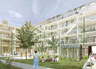 EcoVillage Stigsborg Havnefront - C.F. Møller Architects vinder udviklingsprojekt for Byudviklingsselskabet Stigsborg P/S - C.F. Møller. Photo: C.F. Møller Architects