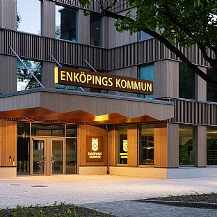 Enköpings nya kommunhus färdigställt - C.F. Møller. Photo: Johan Eldrot