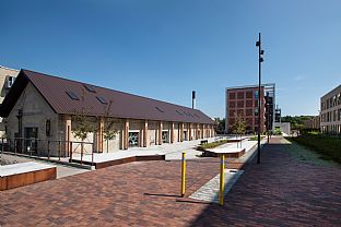 Fælleshuset, Dalum Papirfabrik - Fælleshuset, Dalum Papirfabrik, modtager Odense Kommunes arkitekturpris - C.F. Møller. Photo: Michael Kruse