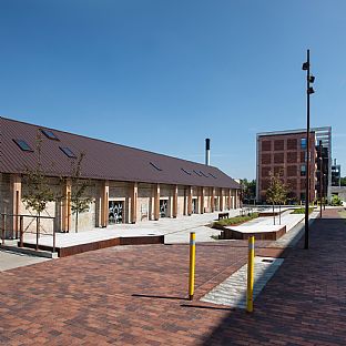 Fælleshuset, Dalum Papirfabrik - Universitetsbyen receives two awards in Aarhus - C.F. Møller. Photo: Michael Kruse