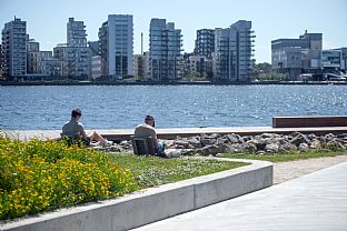 Fjordpladsen, Stigsborg Havnefrontfront, C.F. Møller Architects - Fjordpladsen at Stigsborg Waterfront receives an award from Aalborg Municipality - C.F. Møller. Photo: Julian Weyer