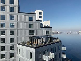 Første 100 er flyttet ind i markant boligbyggeri i Aalborg - C.F. Møller. Photo: A. Enggaard