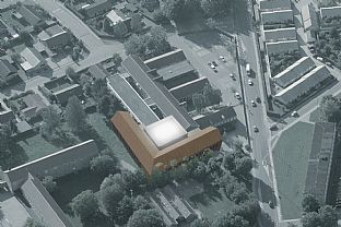 Første spadestik på Aarhus Handelsgymnasium - C.F. Møller