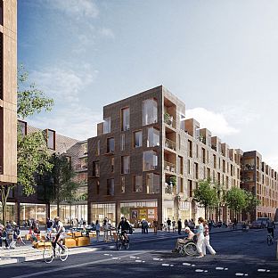 Første spadestik på det nye Sølund i København - C.F. Møller. Photo: C.F. Møller Architects / MIR