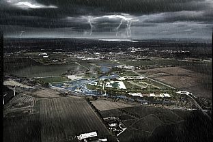 Första spadtaget till energi-, klimat- och miljöpark - C.F. Møller. Photo: C.F. Møller