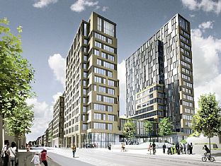 Frederiks Plads – en ny bydel i sentrum av Aarhus - C.F. Møller. Photo: C.F. Møller