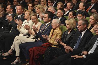 GREAT CELEBRATION WHEN THE QUEEN OPENED ODEON - C.F. Møller. Photo: Søren Lykke Bülow