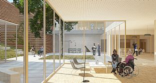 GRÖNT LJUS FÖR NYTT RESURSCENTRUM I LONDON - C.F. Møller. Photo: C.F. Møller Architects