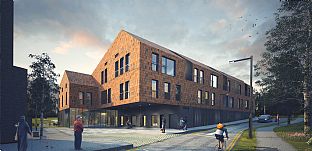 GRÖNT LJUS FÖR NYTT RESURSCENTRUM I LONDON - C.F. Møller. Photo: C.F. Møller Architects