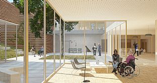 Green light for new London Resource Centre - C.F. Møller. Photo: C.F. Møller Architects