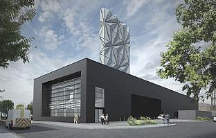 Greenwich Peninsula Low Carbon Energy Centre presenteras - C.F. Møller. Photo: C.F. Møller