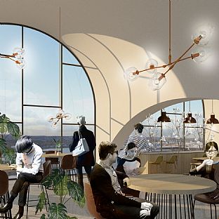 Grønt lys for forvandling av ikonisk kontorbygg - C.F. Møller. Photo: Ciityscape