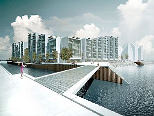 Groundbreaking ceremony for Havneholmen  - C.F. Møller. Photo: C.F. Møller