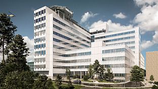 Grünes Licht für das neue Klinikgebäude des Krankenhauses in Danderyd - C.F. Møller. Photo: C.F. Møller Architects / Carlstedts Arkitekter