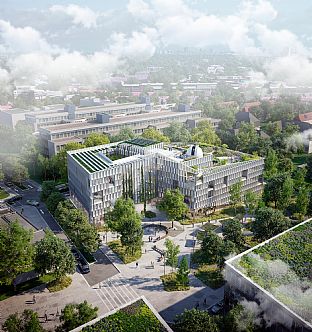 HAFUN, Hamburg University, C.F. Møller Architects - Ein modernes Zuhause für exzellente Physik - C.F. Møller. Photo: C.F. Møller Architects