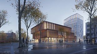  ‘HYBRID’, C. F. Møller Architects’proposal for Lunds new conference center, is recommended by the assessment group  - C.F. Møller