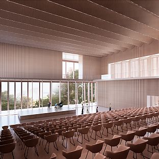  ‘HYBRID’, C. F. Møller Architects’proposal for Lunds new conference center, is recommended by the assessment group  - C.F. Møller