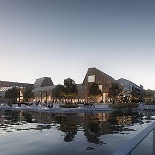 In addition to the habour development at Guldborgsund in Nykøbing Falster, C.F. Møller Architects is also behind the current project at Stigsborg Brygge in Nørresundby, Haderslev Havn and Flodbyen in Randers. - C.F. Møller Architects verwandelt grauen Industriehafen in ein lebendiges Hafengebiet - C.F. Møller. Photo: C.F. Møller Architects
