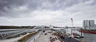 Innovative ferry terminal designed by C.F. Møller opens in Stockholm - C.F. Møller. Photo: Adam Mørk