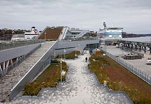 Innovative ferry terminal in Stockholm - C.F. Møller. Photo: Adam Mørk