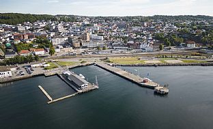 Larvik - C.F. Møller Architects entwickelt Strategie für „Knutepunkt Larvik und Indre Havn“ - C.F. Møller. Photo: Larvik Kommune