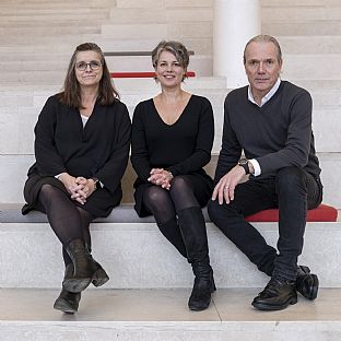 Lone Wiggers (C.F. Møller Architects), Anne Sarto & Henrik Sarto (mtre) - Consulting firm mtre becomes an integrated part of C.F. Møller Architects - C.F. Møller. Photo: C.F. Møller Architects / Peter Sikker