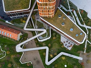 Maersk-tornet tilldelas pris av International Sustainable Campus Network - C.F. Møller. Photo: Adam Mørk