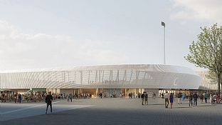 Malmö Stadion - C.F. Møller Architects vinner tävling om ny stadion i Malmö - C.F. Møller. Photo: Places Studio