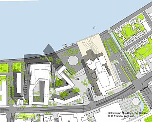 Master plan - C. F. Møller og COWI skal udforme anden etape af Aalborg Havnefront - C.F. Møller. Photo: C. F. Møller