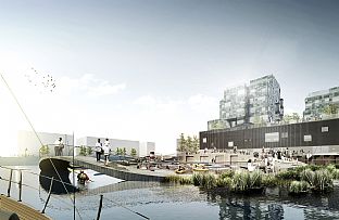 Ner i det blå - C.F. Møller Landscape vinner unikt vatten- och aktivitetsprojekt - C.F. Møller. Photo: C.F. Møller Landscape