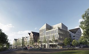 Nytt bolig- og urbant utviklingsprosjekt i England. - C.F. Møller. Photo: Ninety90 / C.F. Møller & Pollard Thomas Edwards