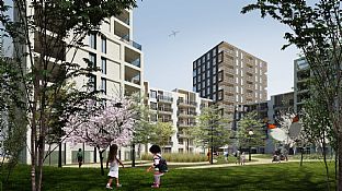 Nytt projekt för Swan Housing, UK - C.F. Møller. Photo: C.F. Møller Architects