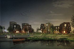 ÖRNSRO TIMBER TOWN – C.F. MØLLER WINS COMPETITION IN ÖREBRO  - C.F. Møller. Photo: C.F. Møller