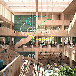 OSW Open School setter nye standarder for læringsmiljøer i Tyskland - C.F. Møller. Photo: C.F. Møller Architects / Nordland Arkitekter