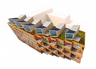 Oceanhamnen, et urbant arkipel - C.F. Møller. Photo: C.F. Møller