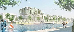 Oppbakking av Copenhagen International School - C.F. Møller. Photo: C.F. Møller