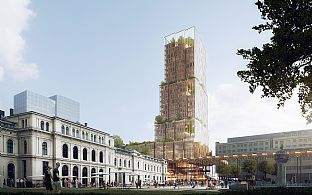 Reiulf Ramstad Arkitekter i samarbeid med C.F. Møller Architects vinner internasjonal konkurranse om nytt høyhus og stasjonsbygning i Oslo sentrum - C.F. Møller