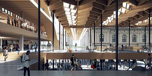 Reiulf Ramstad Arkitekter in collaboration with C.F Møller Architects wins an international competition for a new high-rise building and station in the centre of Oslo - C.F. Møller