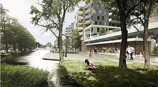 Søtorvet - a new urban landscape in Silkeborg - C.F. Møller. Photo: C.F. Møller