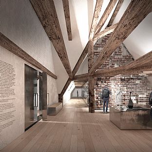 Staldgården, Museum Kolding - Förvandlar historisk stallbyggnad till nytt museum - C.F. Møller. Photo: C.F. Møller Architects